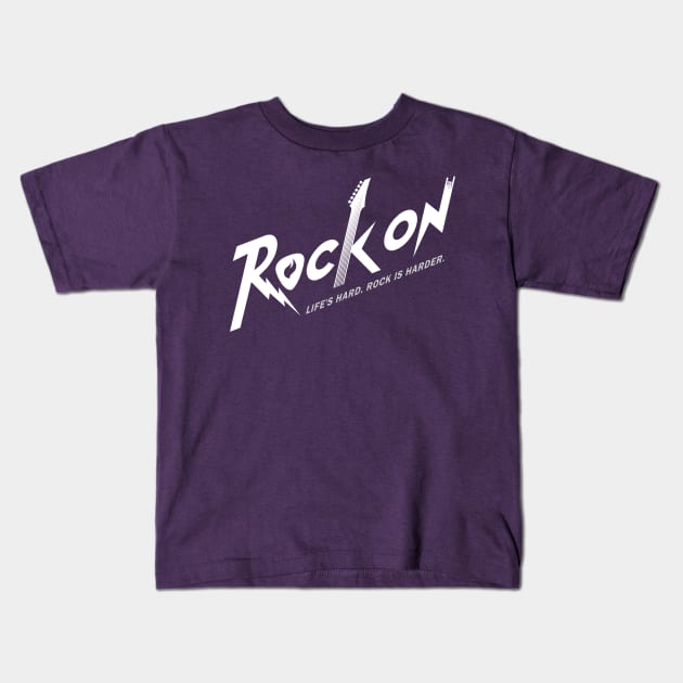 ROCK ON Kids T-Shirt by HtCRU